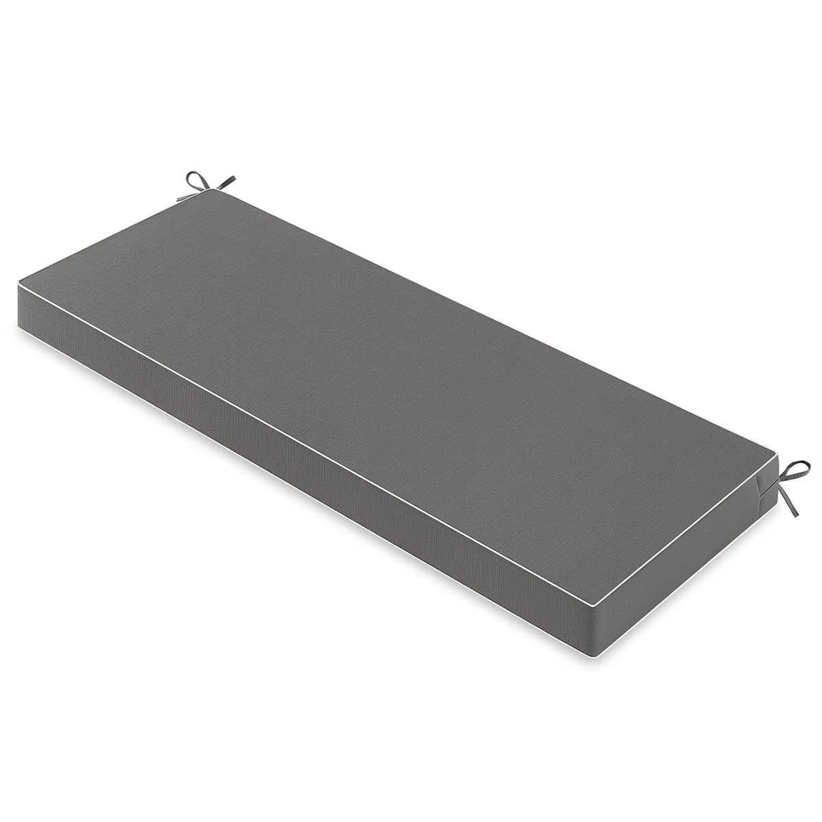 MIULEE Dark Grey Outdoor Bench Cushion front view