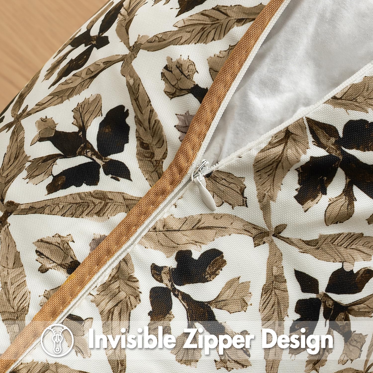MIULEE Outdoor Floral Pillow Cover pack of 2 in packaging
