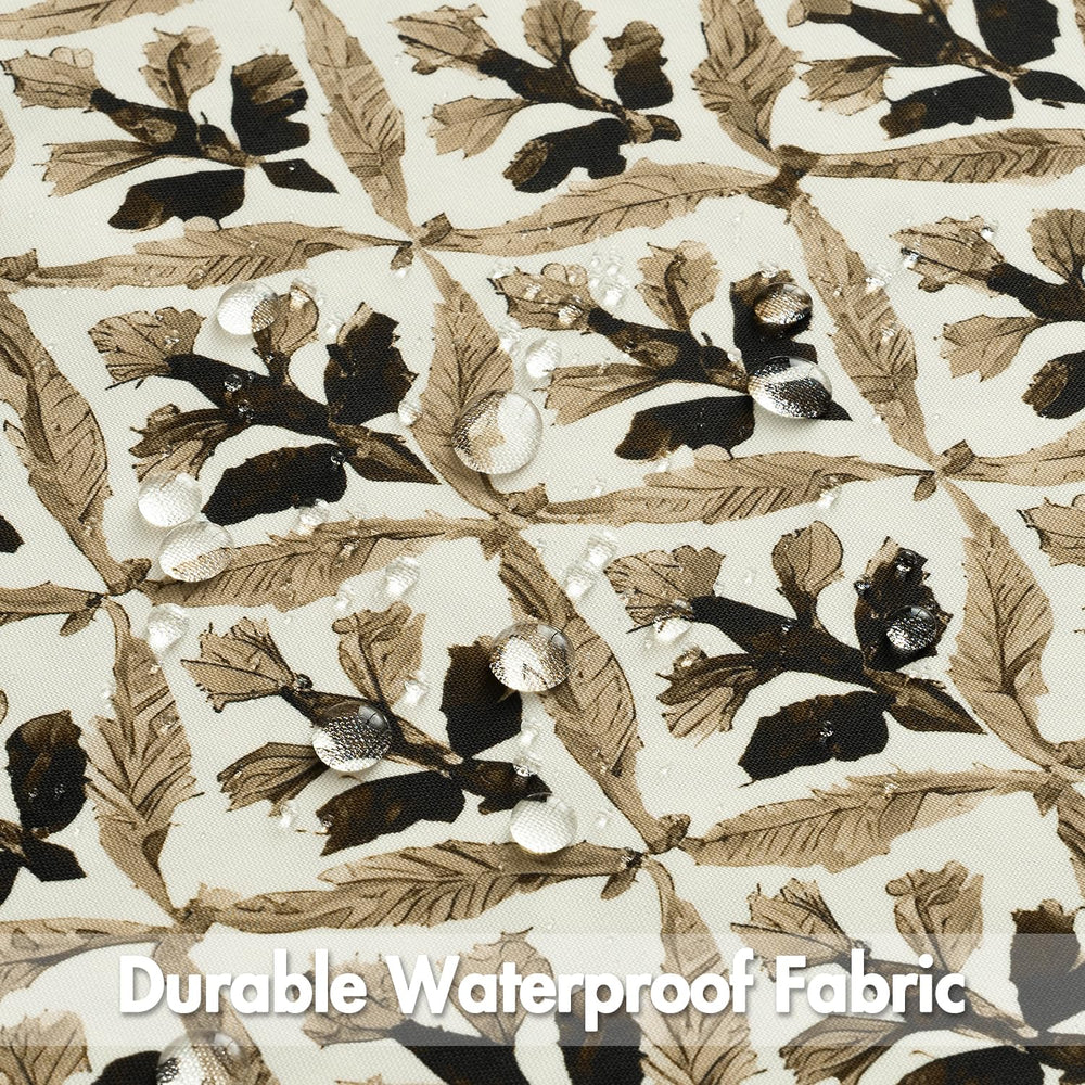 MIULEE Outdoor Floral Pillow Cover with hidden zipper detail