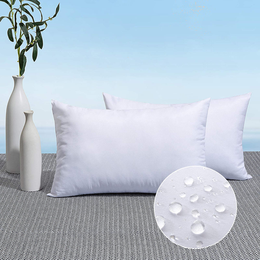 MIULEE outdoor pillow insert 14x20 inch front view