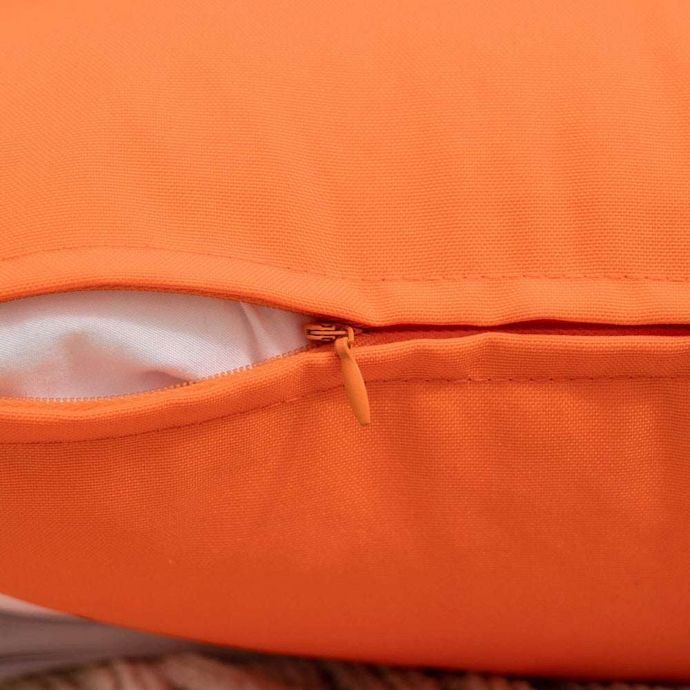 MIULEE pillow covers stacked displaying orange colour