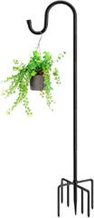 MIUVIBENI 60-inch black shepherds hook front view