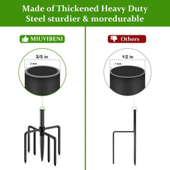 MIUVIBENI shepherds hook holding bird feeder