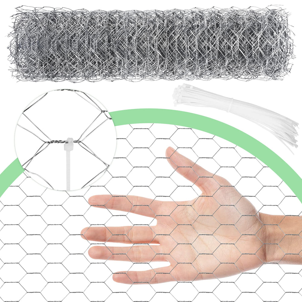 Miuwauer Chicken Wire installation with zip ties