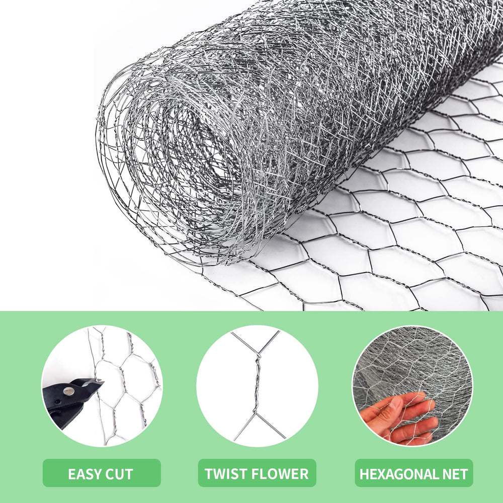 Miuwauer chicken wire used for garden fencing