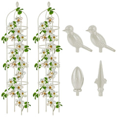 Miuwauer Garden Obelisk Trellis 6 Ft front view