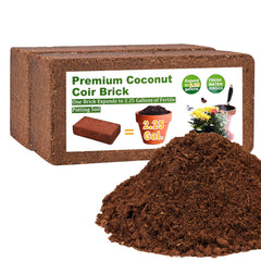 Miuwauer Organic Coco Coir 2 pcs compressed bricks front view