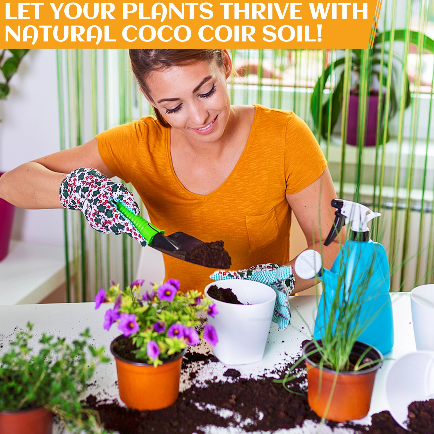 Miuwauer Organic Coco Coir Brick packaging details