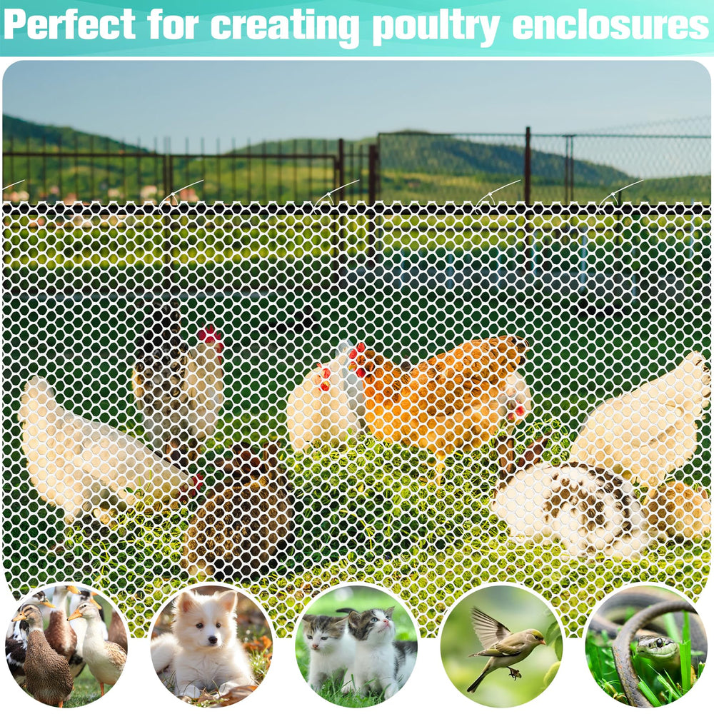 Miuwauer Plastic Mesh Fence Sheet cut to size for garden use
