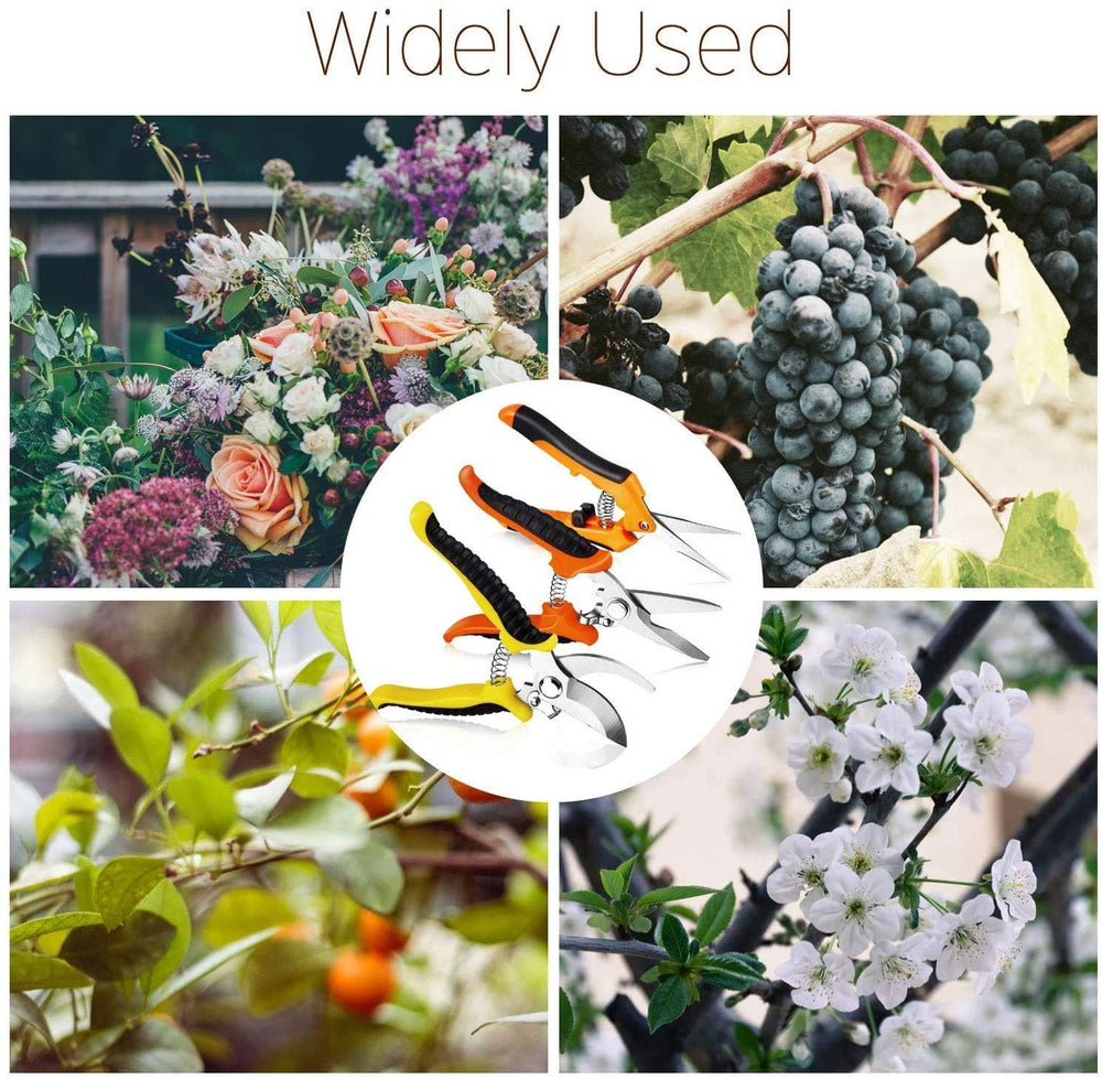 Mix colours of Wevove gardening gloves and pruning shears