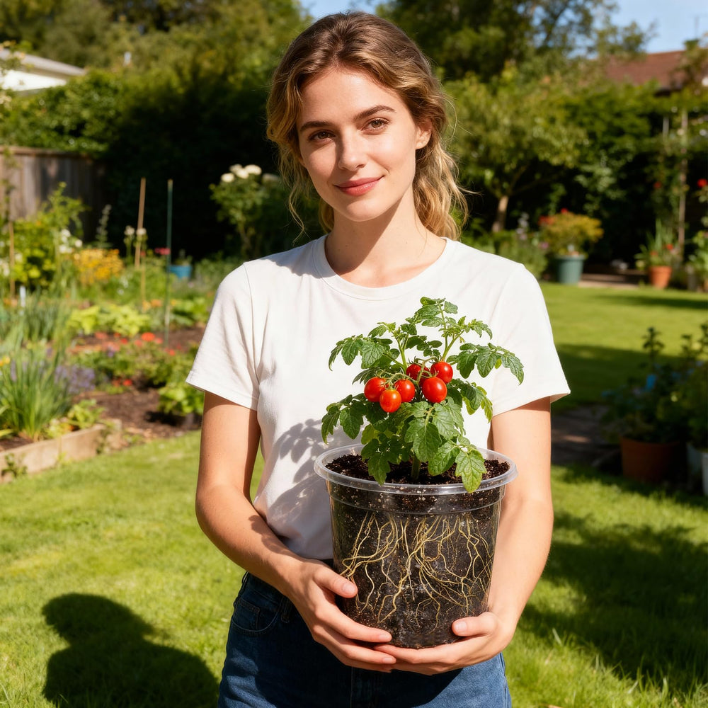 MIXC 4-inch clear pot showcasing root development