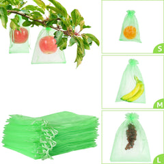 MIXC 50 pcs fruit protection bags in green, 8x12 size