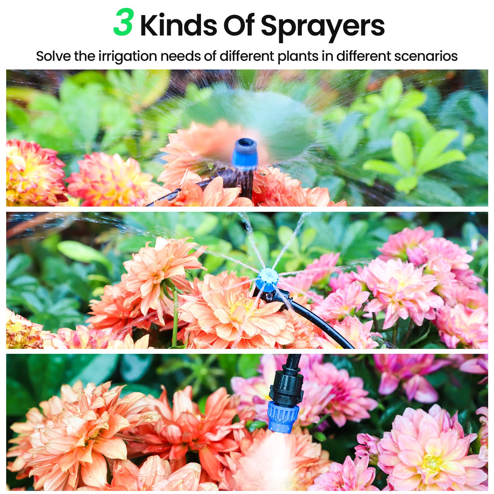MIXC adjustable nozzles for precision watering