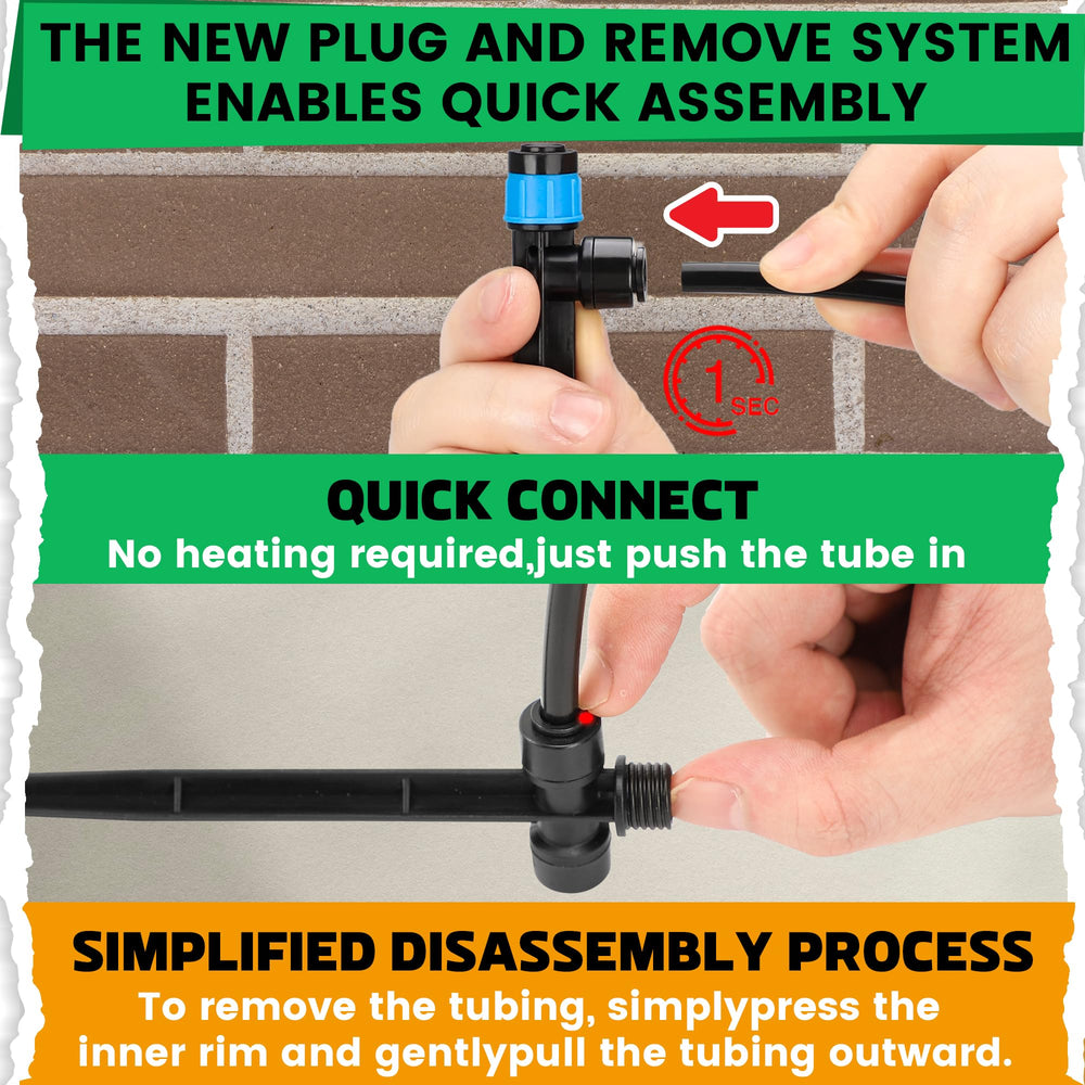 MIXC Drip Irrigation Emitters installed in garden soil