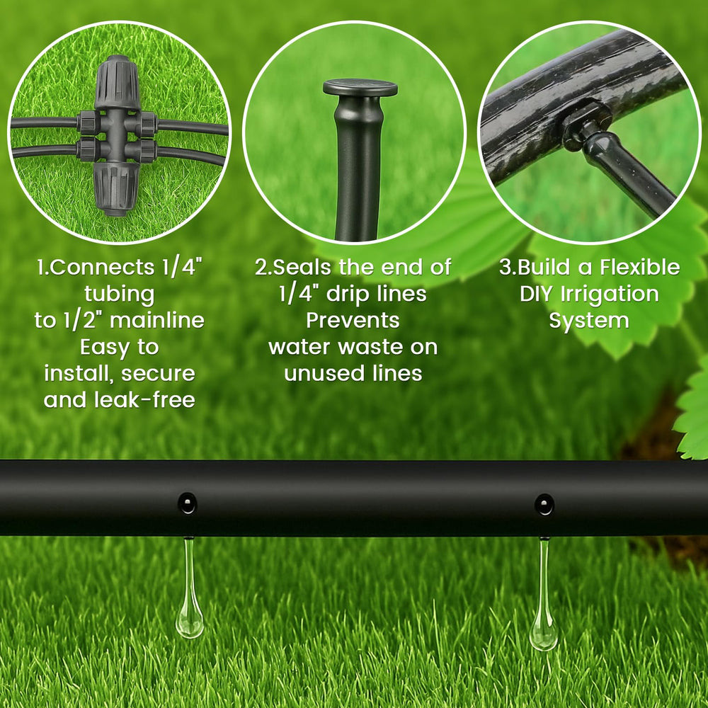MIXC irrigation tubing cut to length for garden use