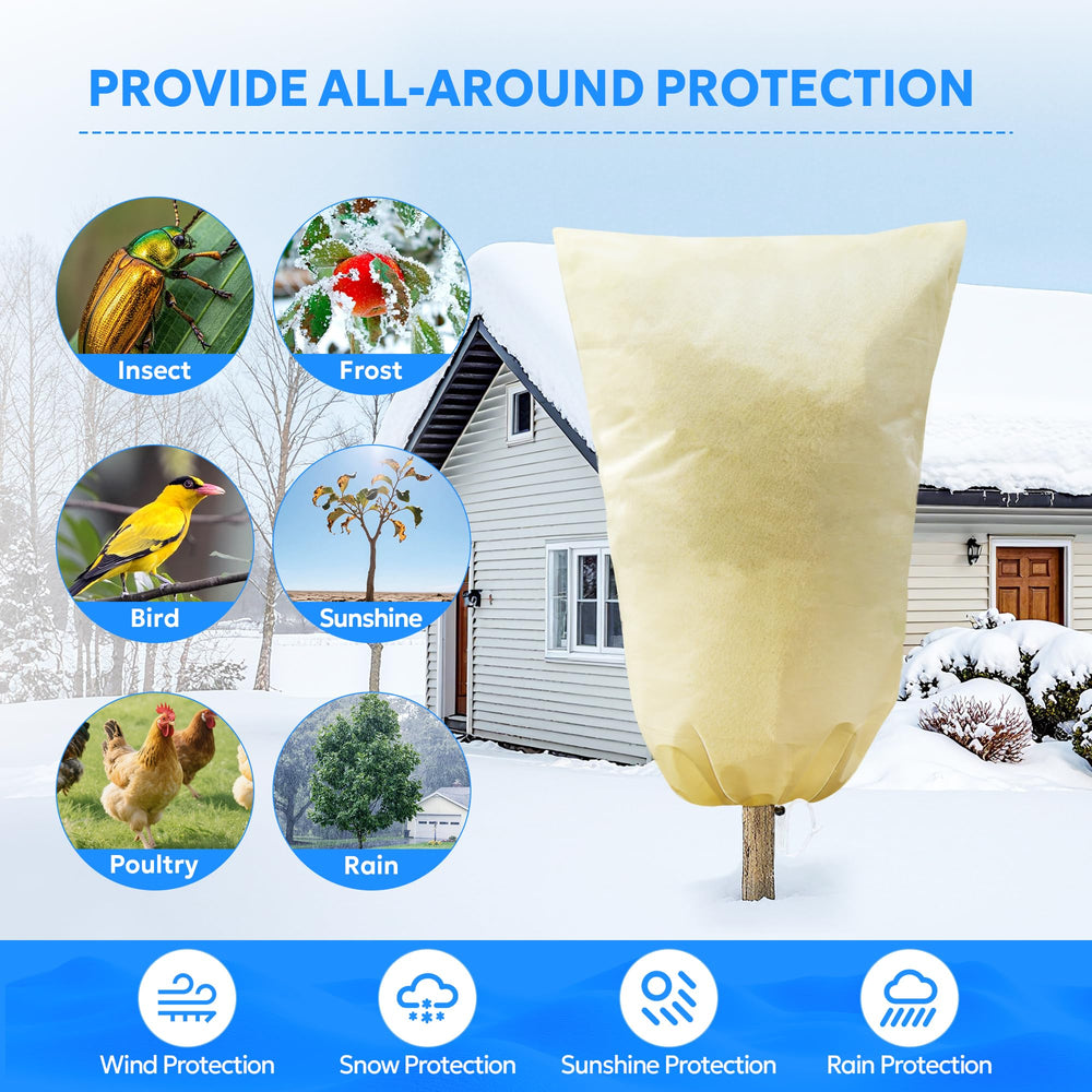 MIXC plant cover showing drawstring feature