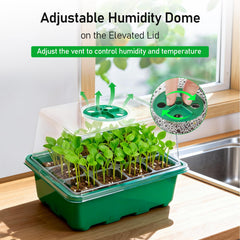 MIXC seed starter kit with humidity dome and base tray