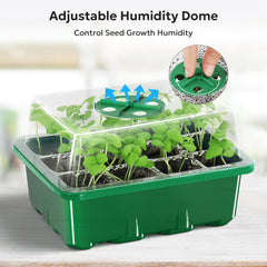MIXC seed starter kit with plant labels and humidity dome
