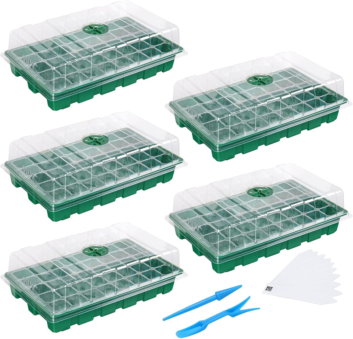 MIXC Seed Starter Tray in use with small plants