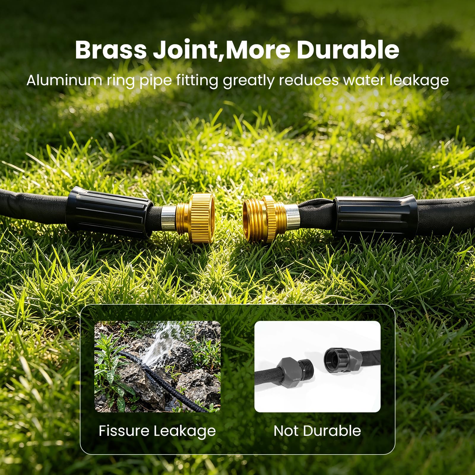MIXC soaker hose featuring a long swivel handle