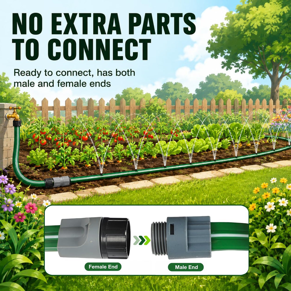 MIXC Sprinkler Hose green color with PVC material