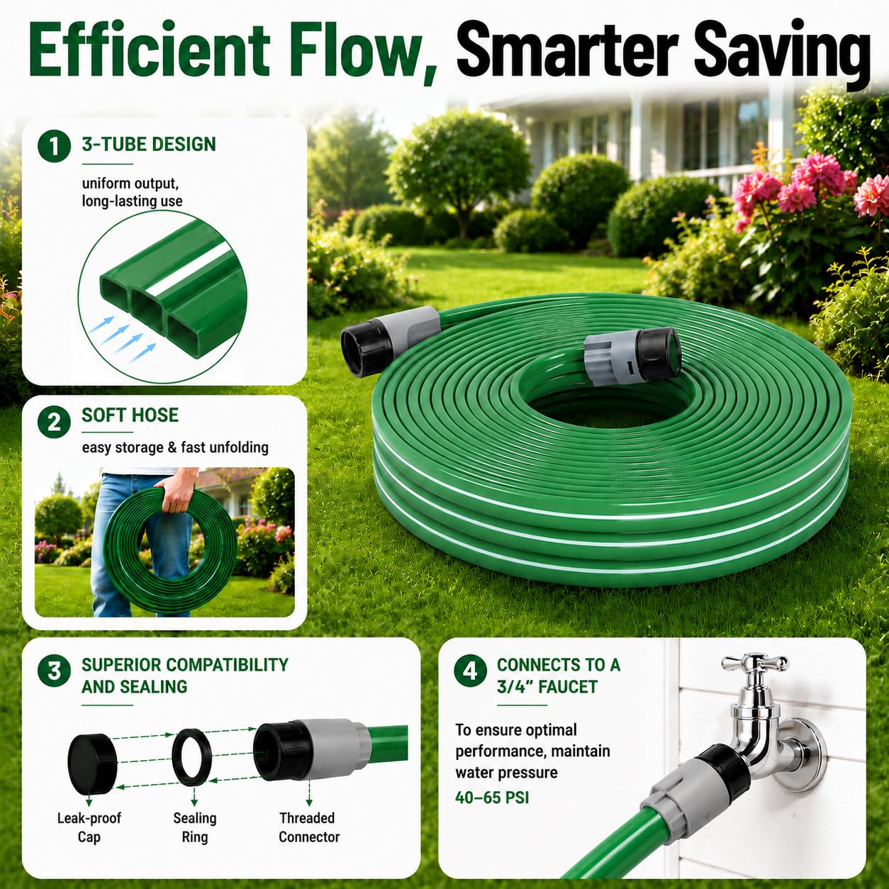 MIXC Sprinkler Hose water splitter connection
