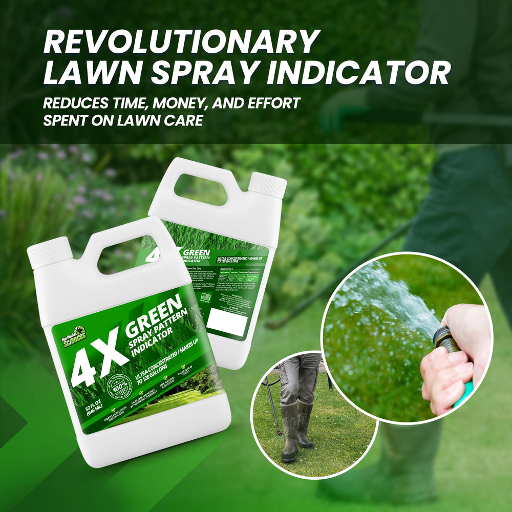 Mixing Not Rocket Sciences Green Spray Pattern Dye with liquid fertilizer