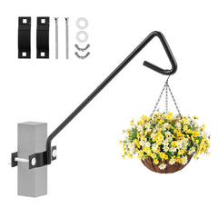 MIXXIDEA 11 Inch Deck Hook black metal front view