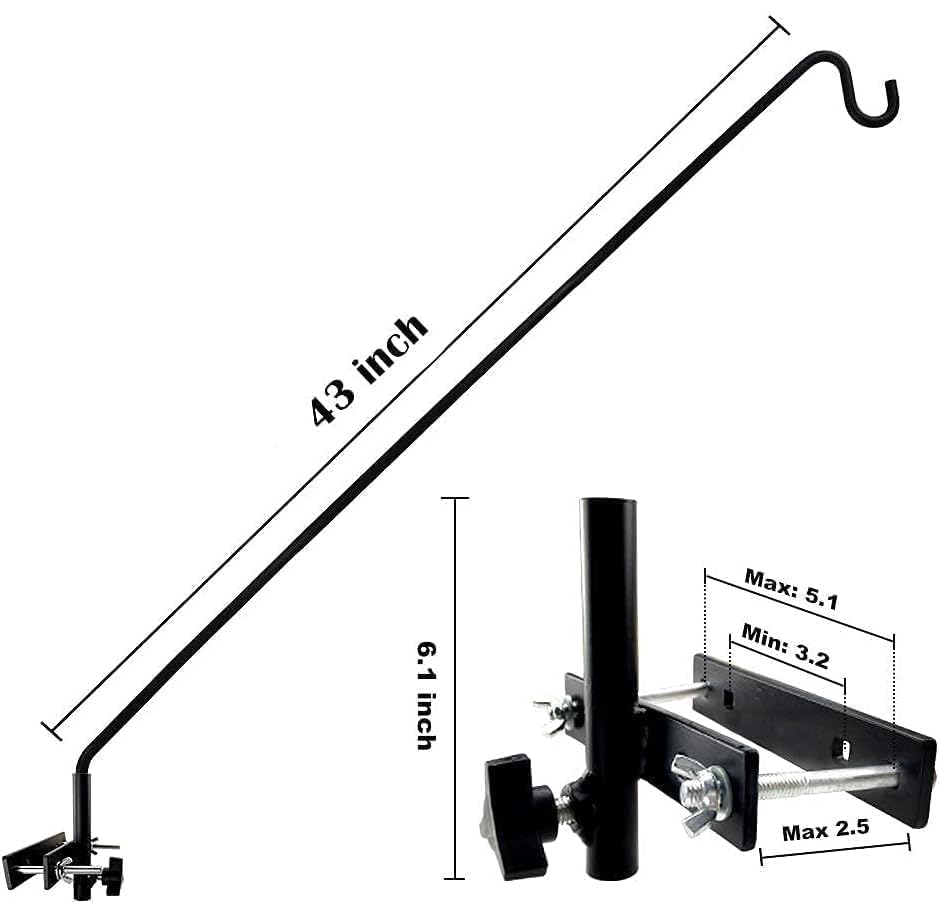 MIXXIDEA bird feeder hook installed on a fence