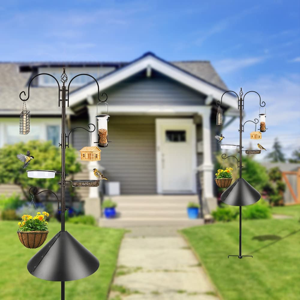 MIXXIDEA Bird Feeder Pole Kit with suet cage