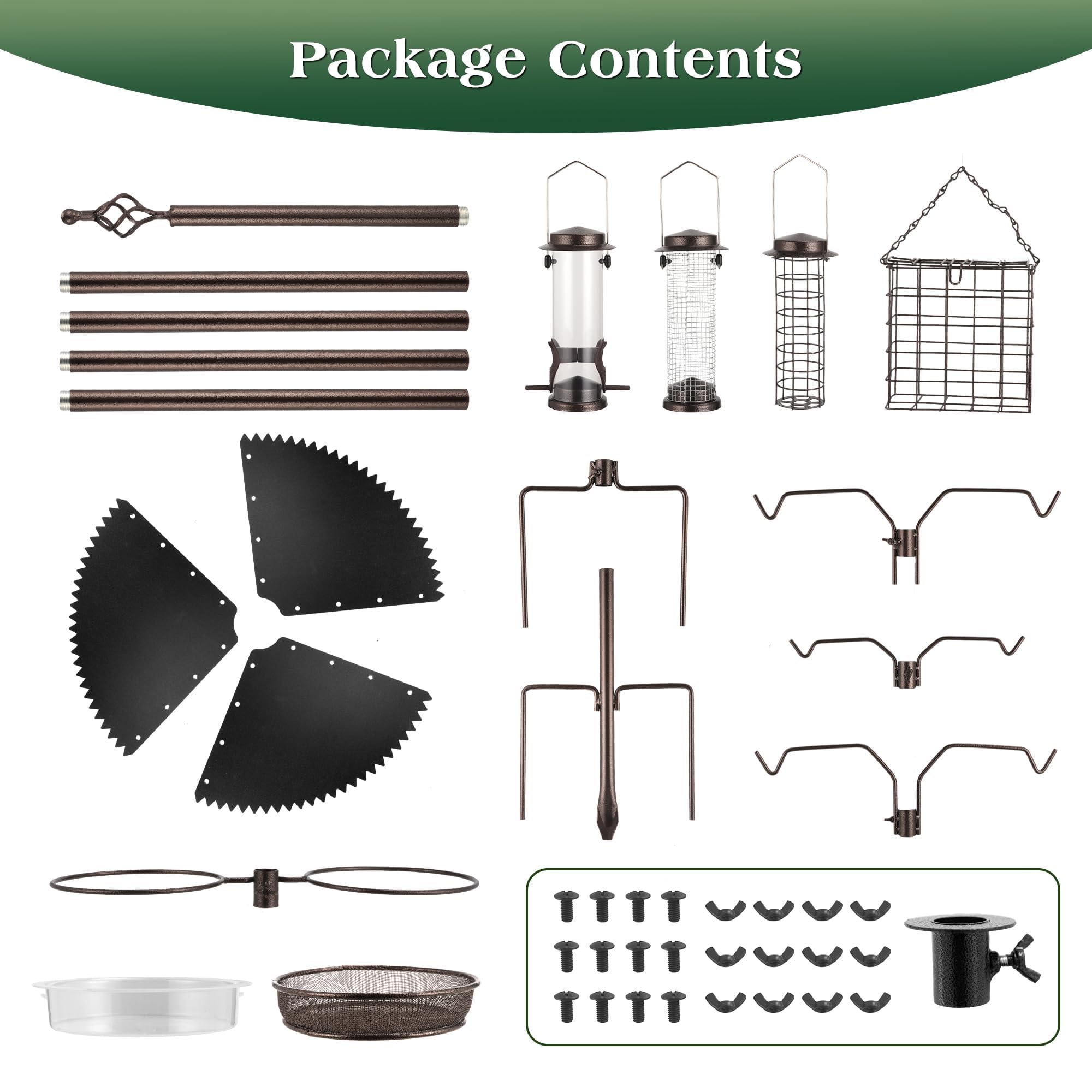 MIXXIDEA Bird Feeder Station Kit featuring planter hanger