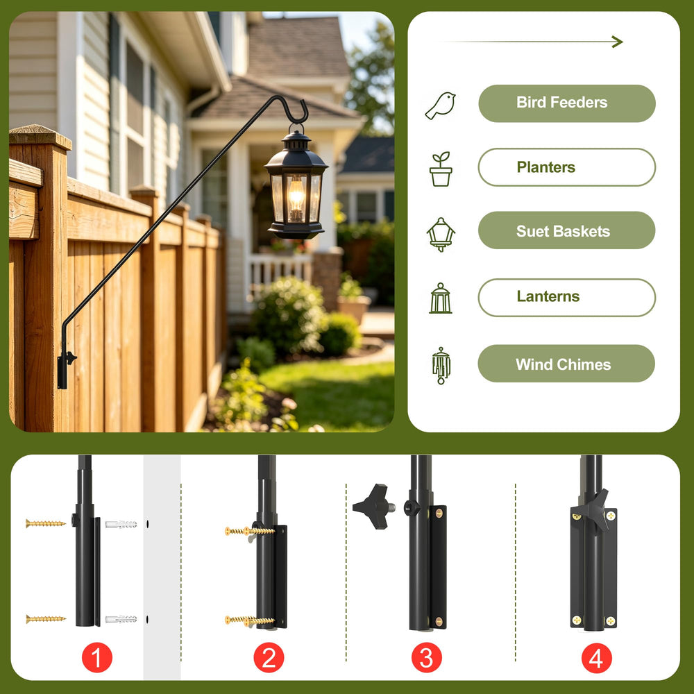 MIXXIDEA Wall Hook package dimensions and specifications