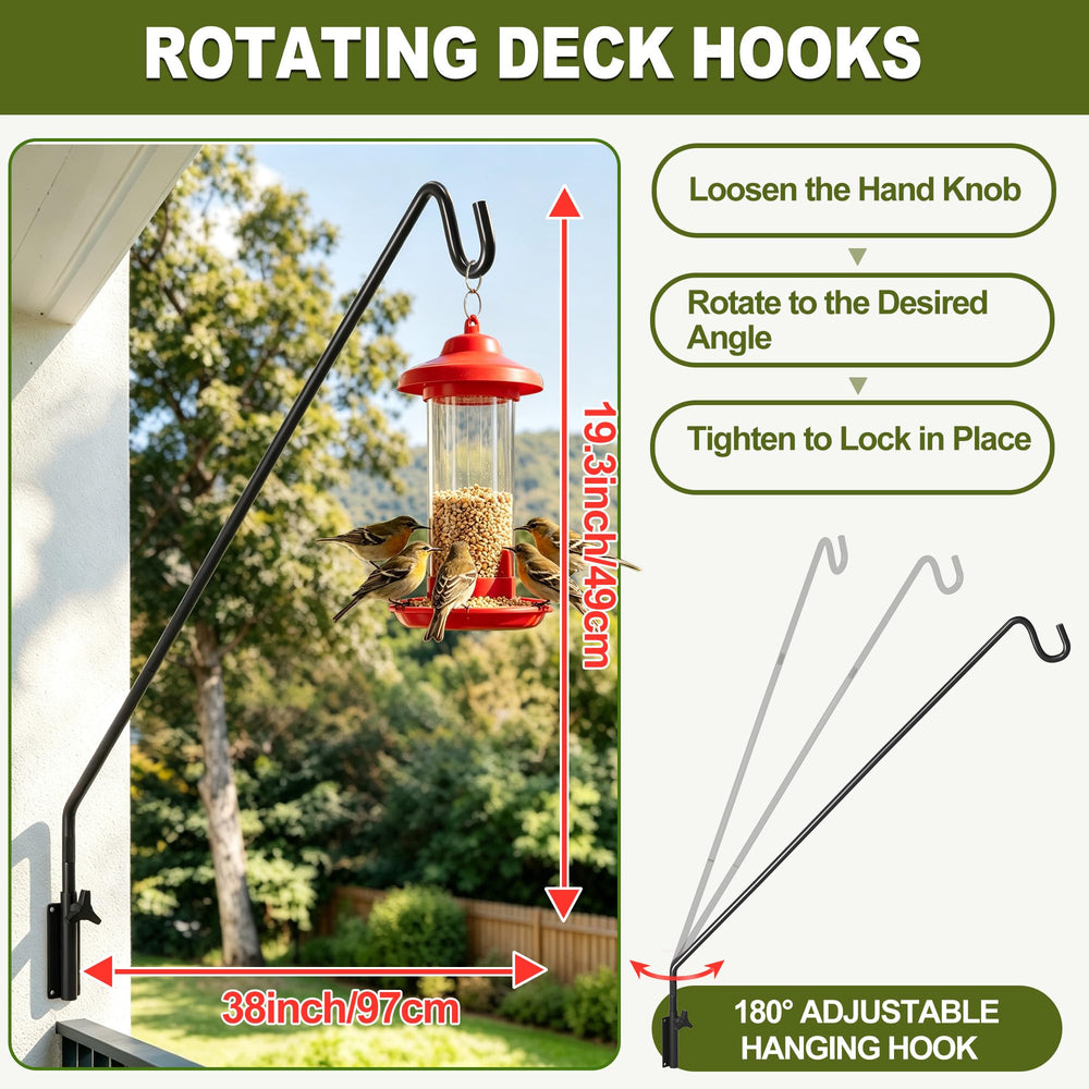 MIXXIDEA Wall Mounted Deck Hook installation process