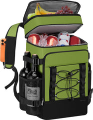 MIYCOO Cooler Backpack front view, green colour