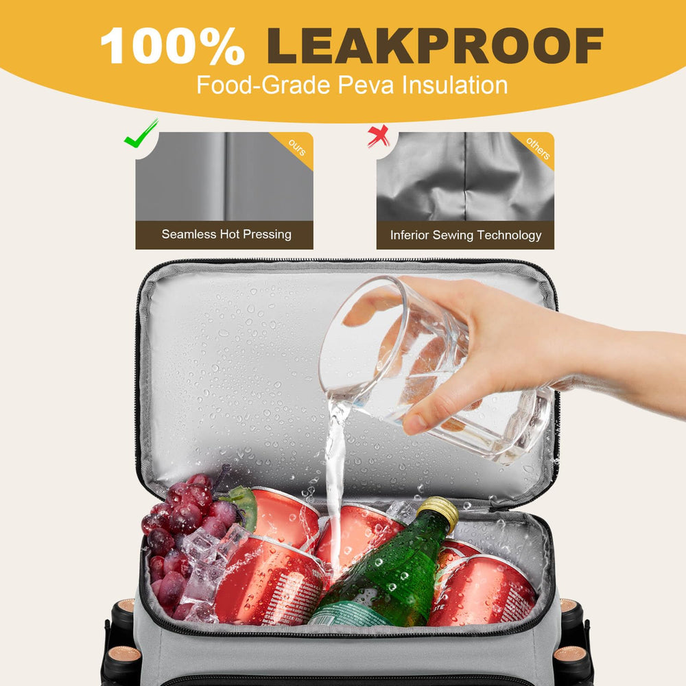MIYCOO Cooler Backpack with drinks and snacks inside