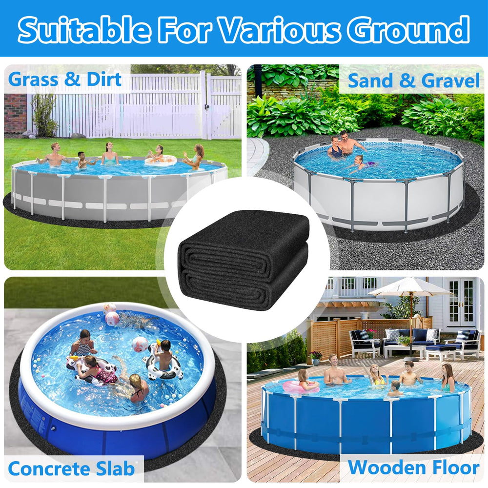 MJZ Pool Liner Pad installation process