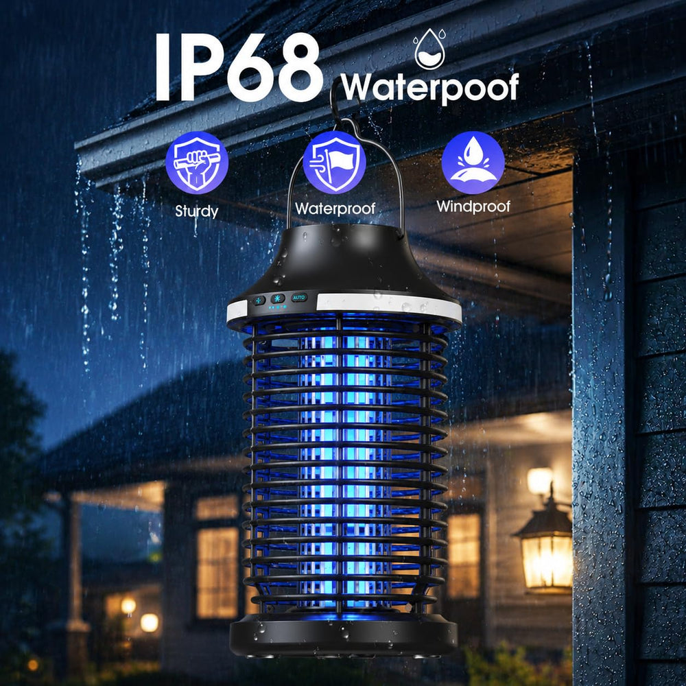 MKNXYD Bug Zapper showcased in camping setup