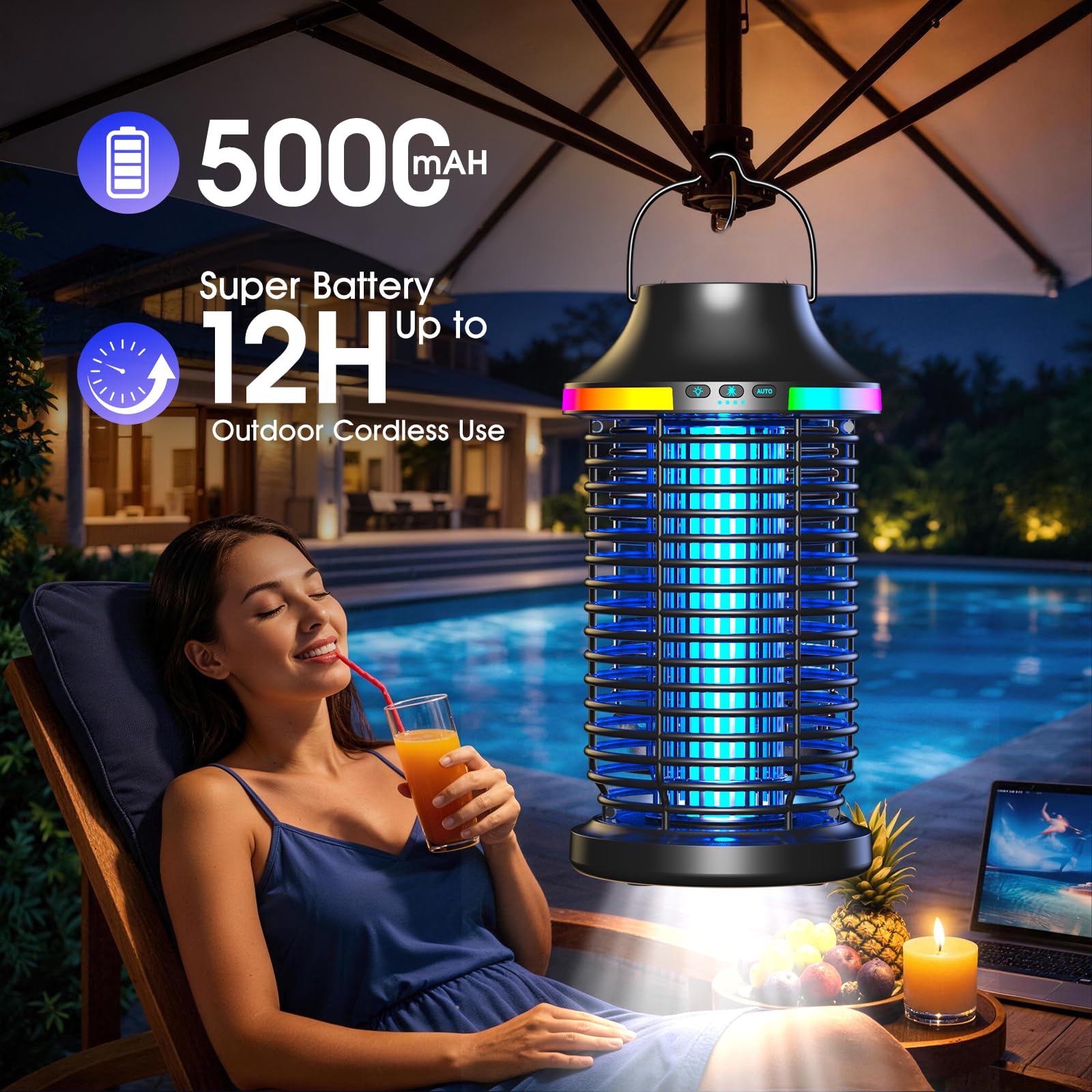 MKNXYD Bug Zapper with protective cage