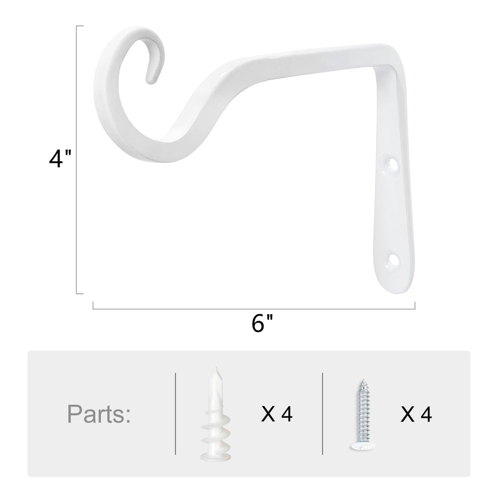 Mkono 6 Inch Plant Hanger close-up of iron material