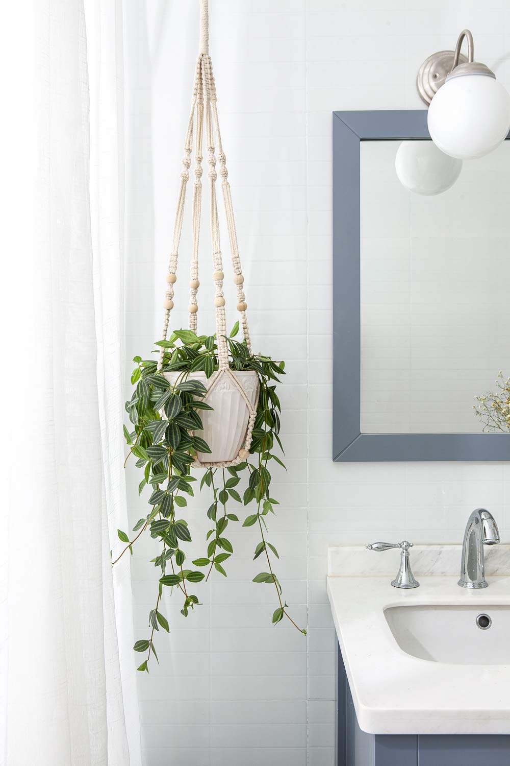 Mkono Macrame Plant Hanger 35 Inch packaging view
