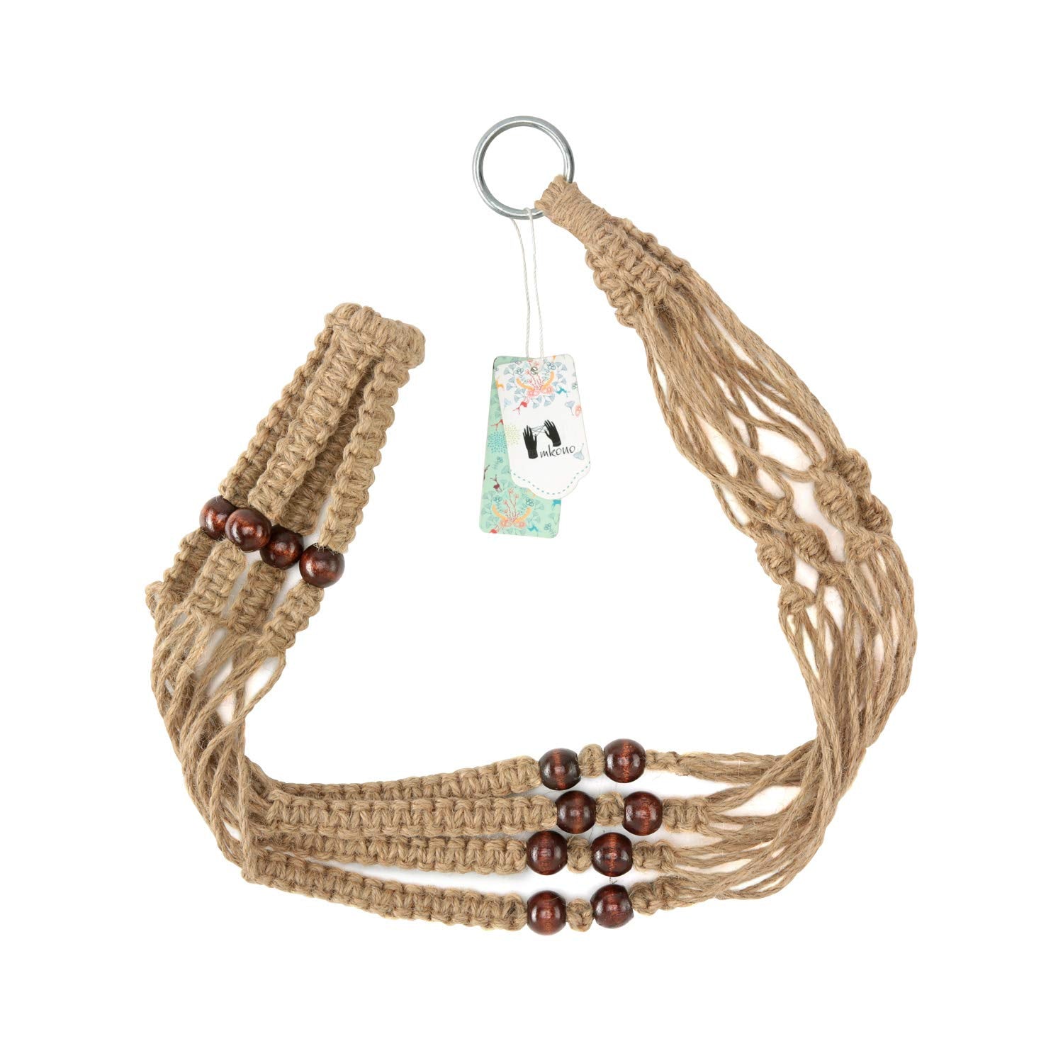 Mkono macrame plant hanger packaging view