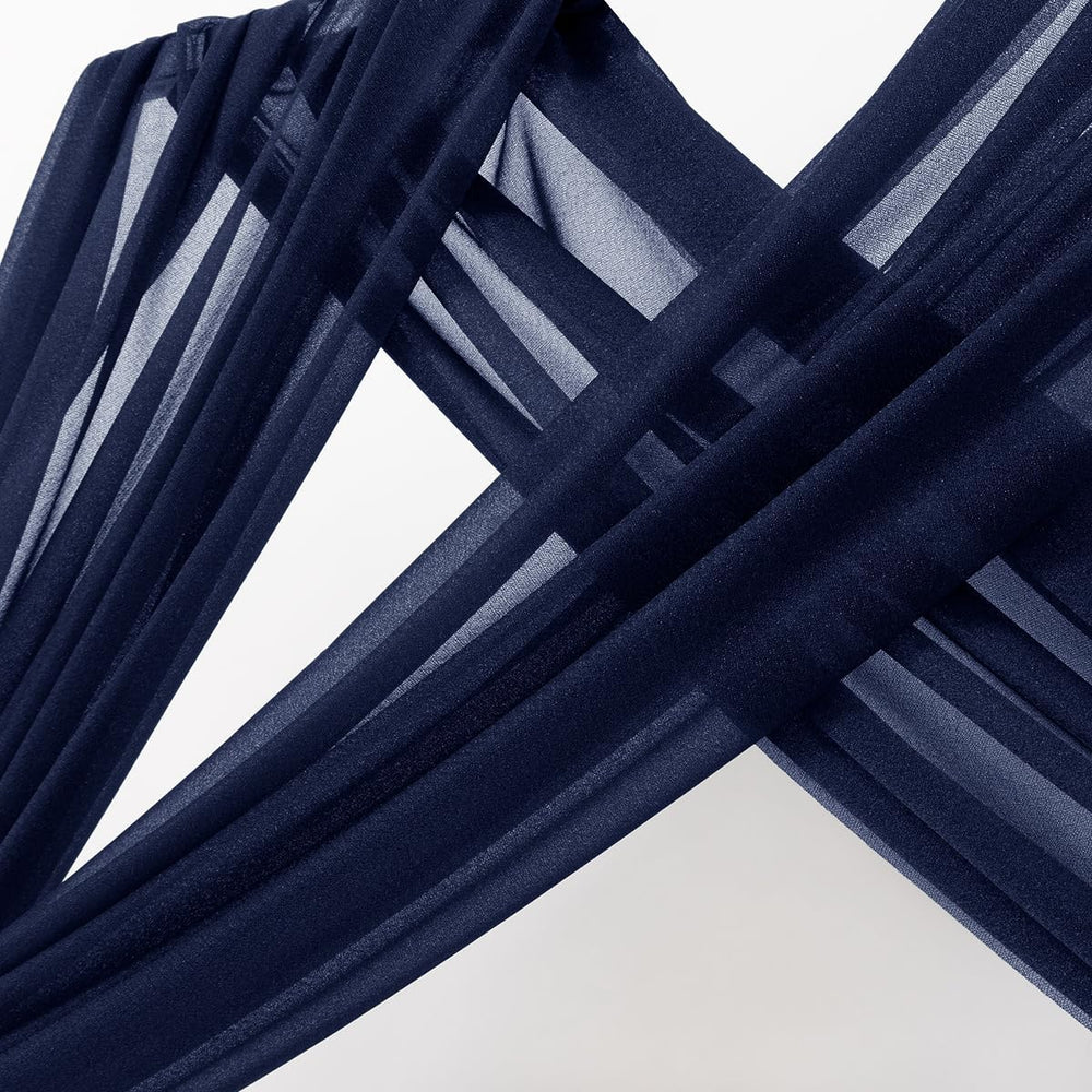 MLMC Sheer Gauze Draping Fabric panels laid out
