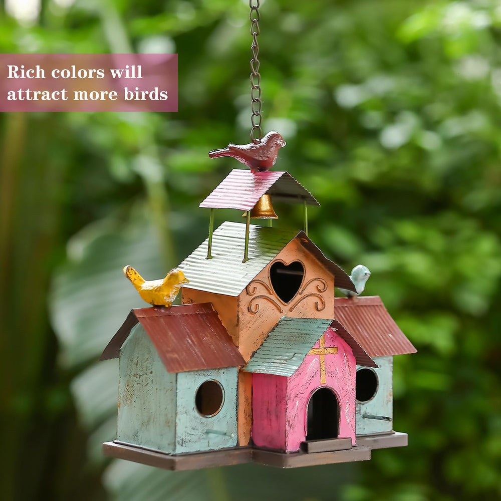 MOCOME bird house in a garden setting
