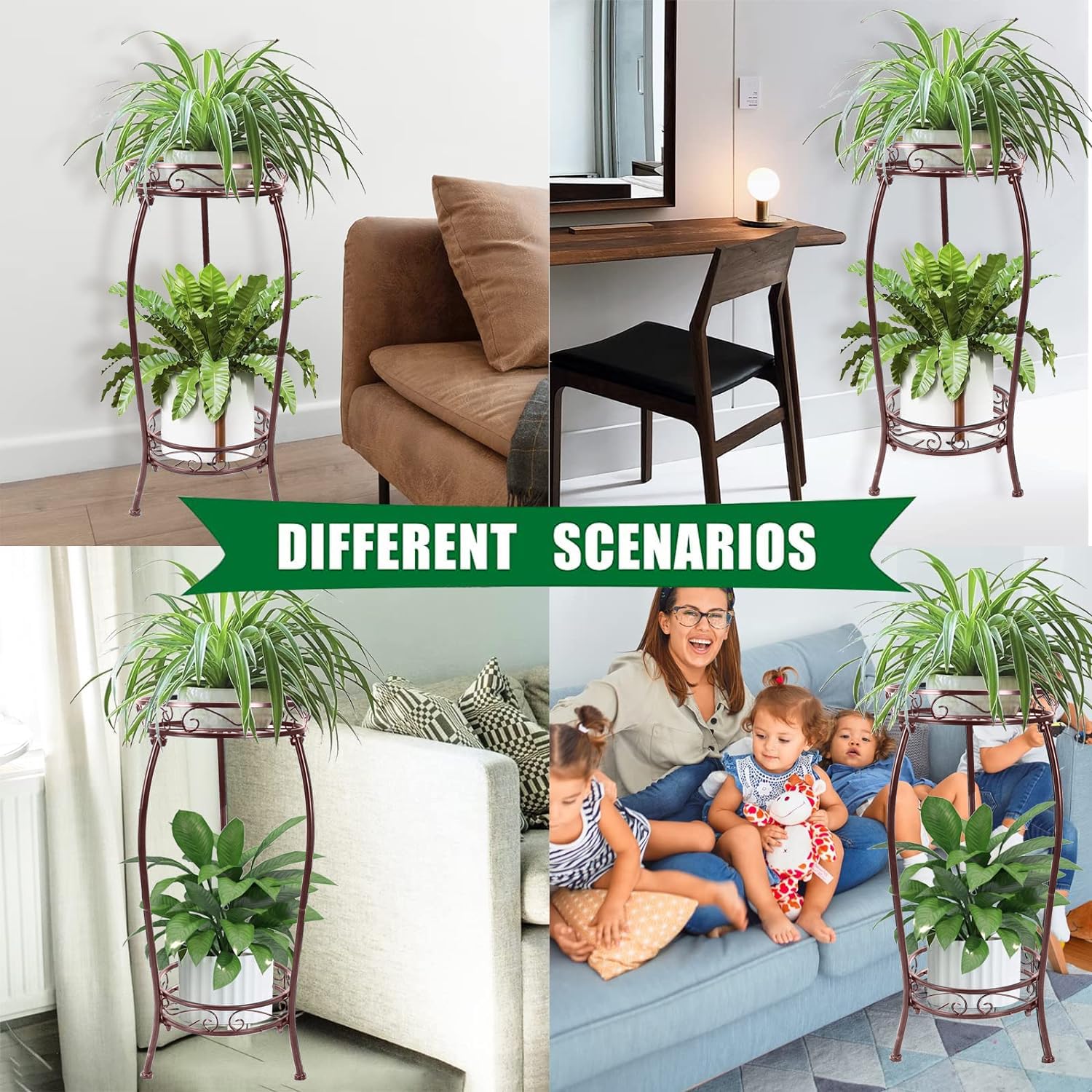 MOCORY Plant Stand 2 Tier packaging view