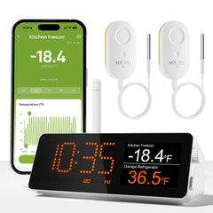MOCREO WiFi Remote Thermometer with IP67 waterproof probe