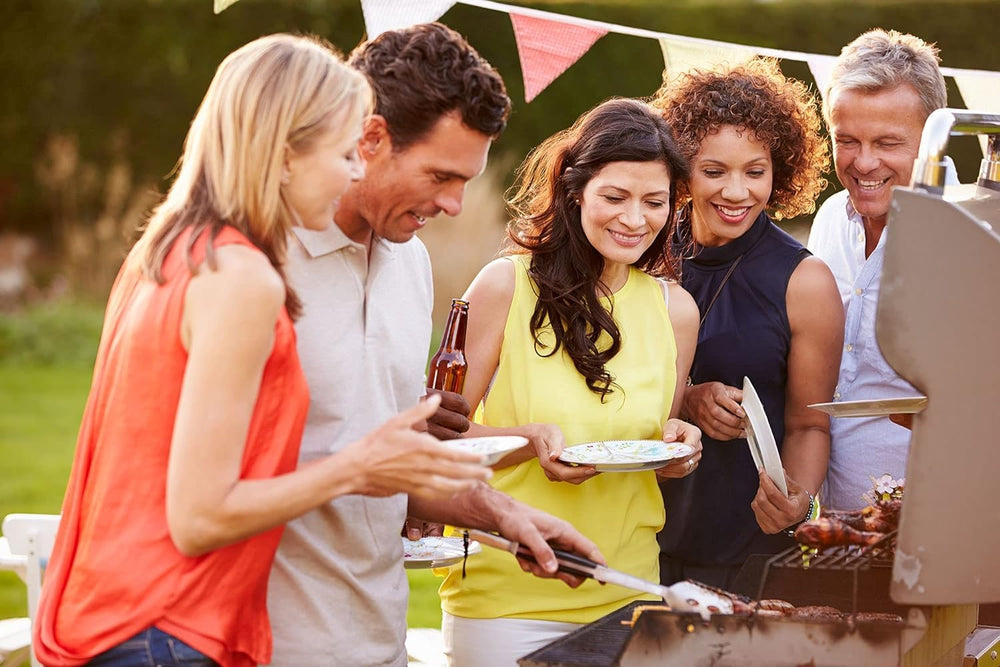 MOCUMEI BBQ skewers with ergonomic handle design