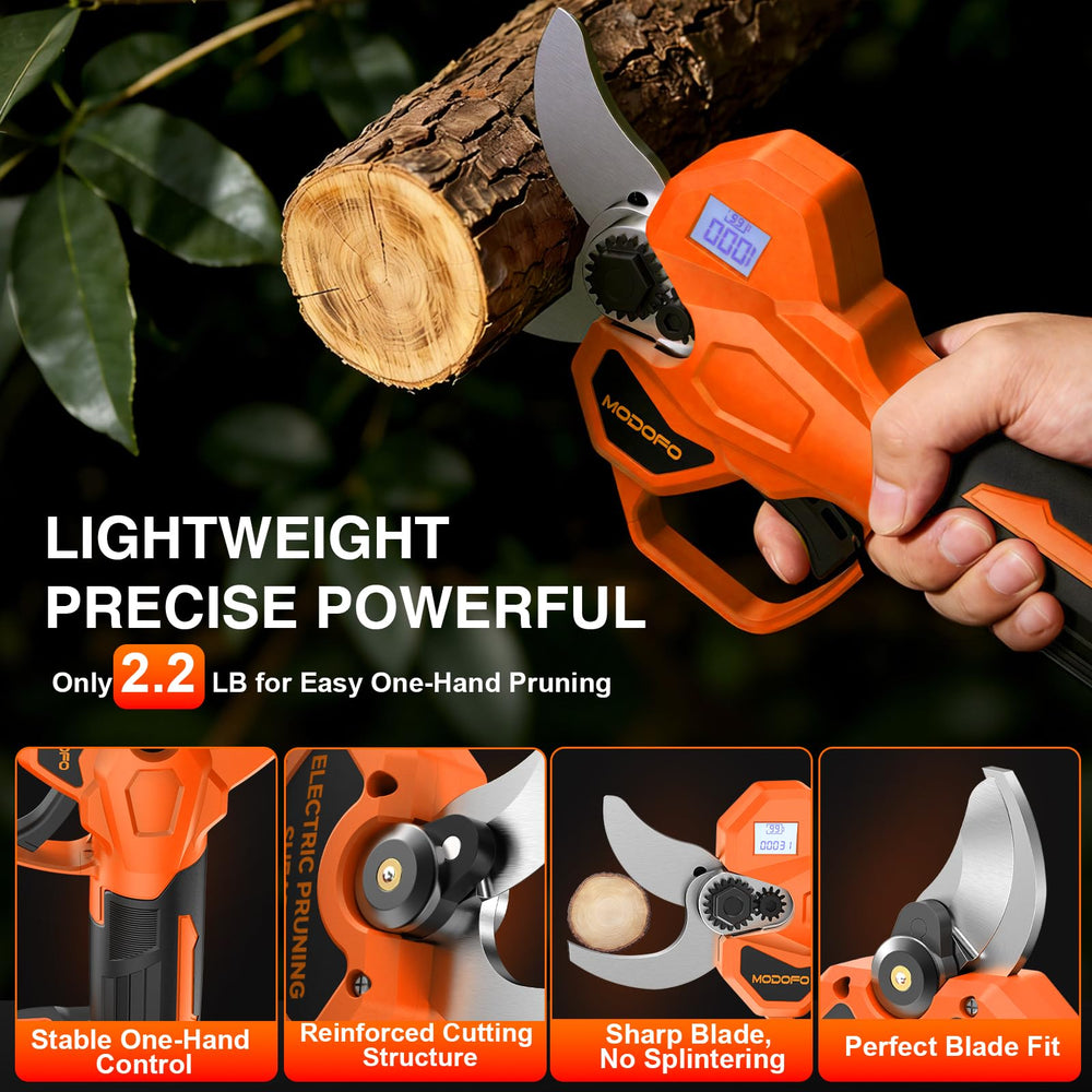 MODOFO Electric Pruning Shears in storage box