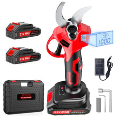 MODOFO Electric Pruning Shears with LCD display and red design