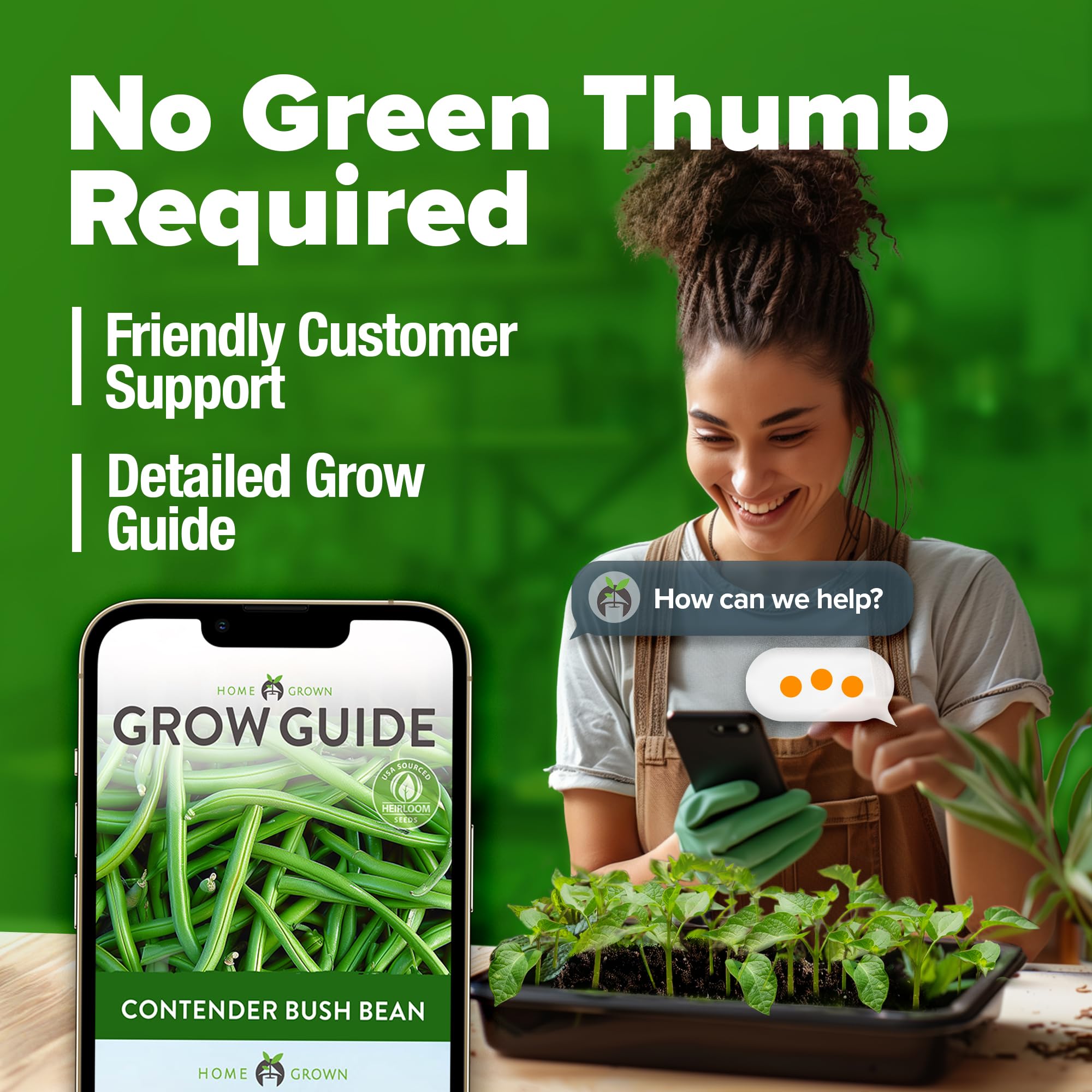 Moisture-resistant packaging of HOME GROWN seeds