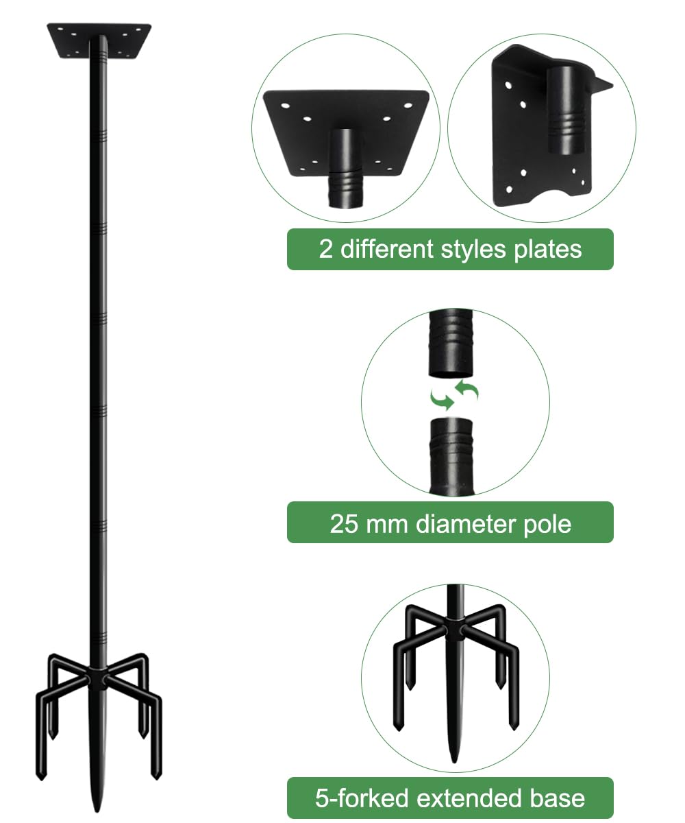 Mokeyder Bird House Pole in outdoor setting
